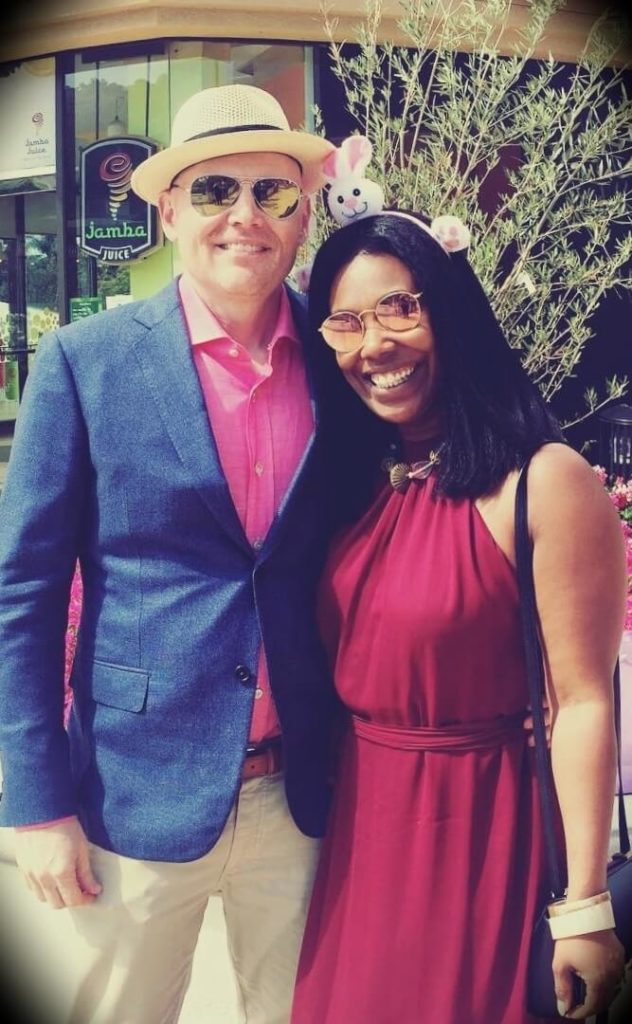 Bill Burr with his wife Nia Renée Hill