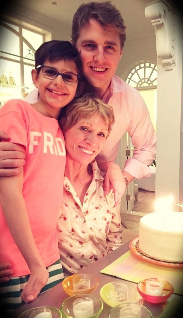 Barbara Corcoran with her children Tom and Kate