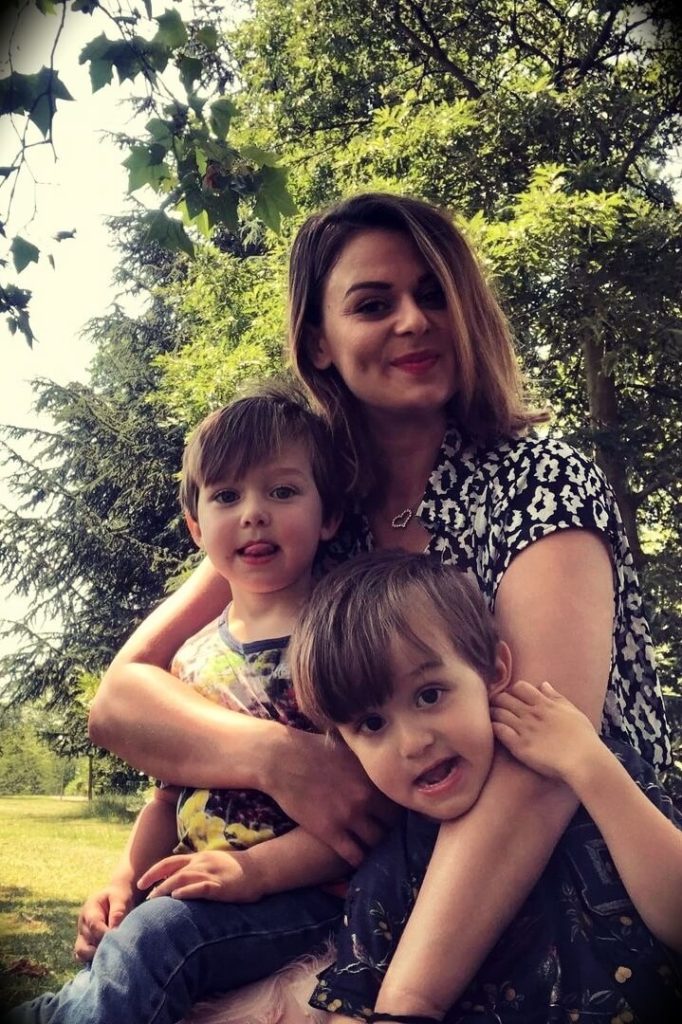 Brian Rose's wife Mariana Aleksieva with her children