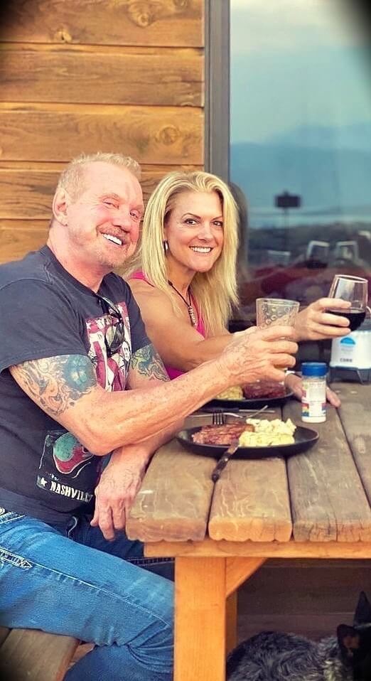Diamond Dallas Page with his girlfriend Payge McMahon