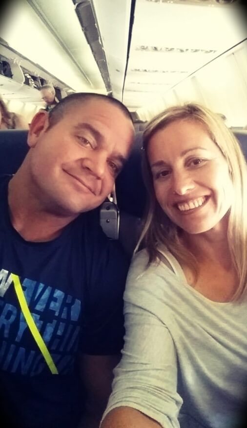 Mark Bell with his wife Andee Greves Bell