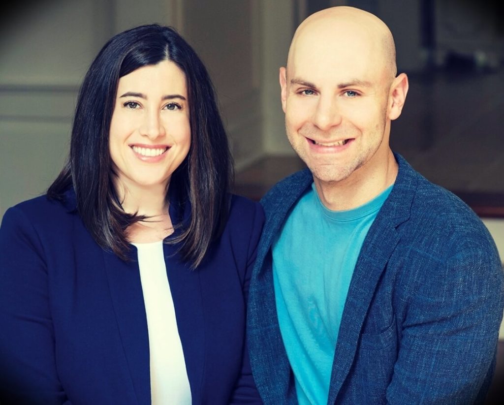 Adam grant with his wife Allison Sweet Grant
