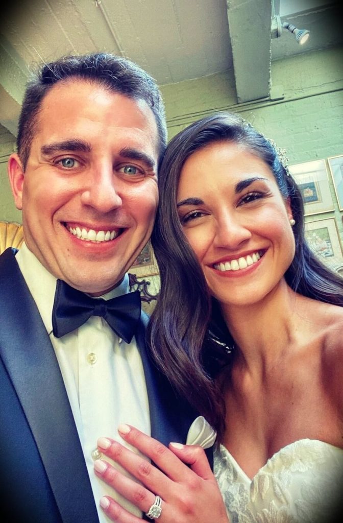 Anthony Pompliano and Polina Marinova Pompliano' s wedding in 2020