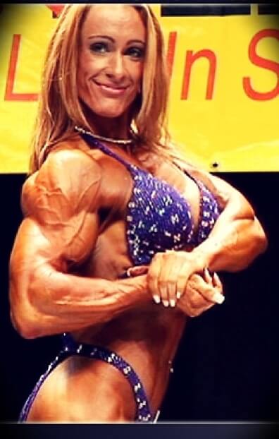Dave Palumbo's wife Amanda Palumbo competing in bodybuilding