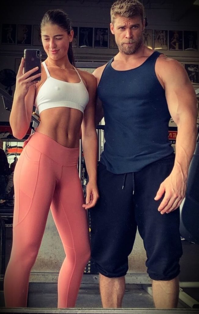 Brandon Myles White with his girlfriend Mikayla Gill