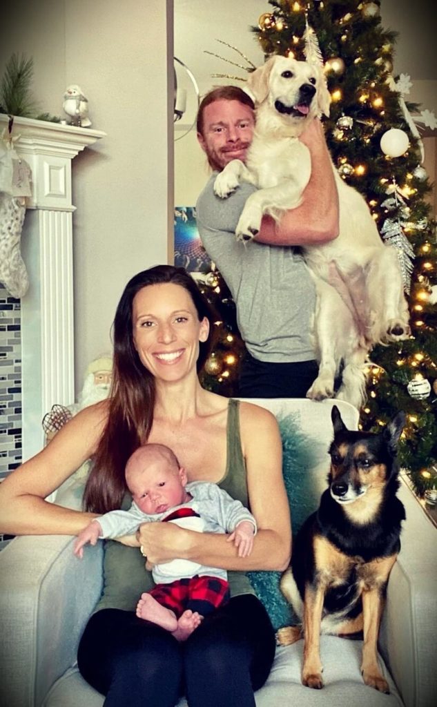 JP Sears with his wife Amber Sears and their son