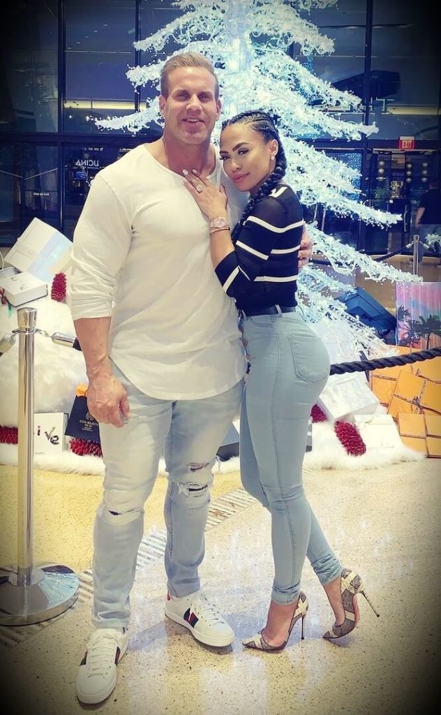 Former Mr. Olympia Jay Cutler with his girlfriend Angie Feliciano