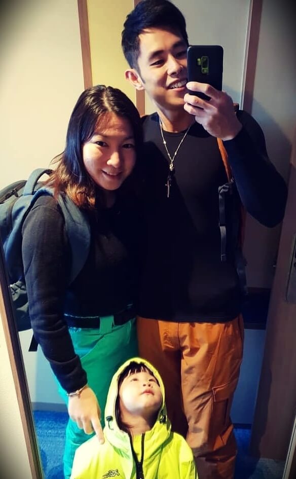 Jordan Yeoh with his wife