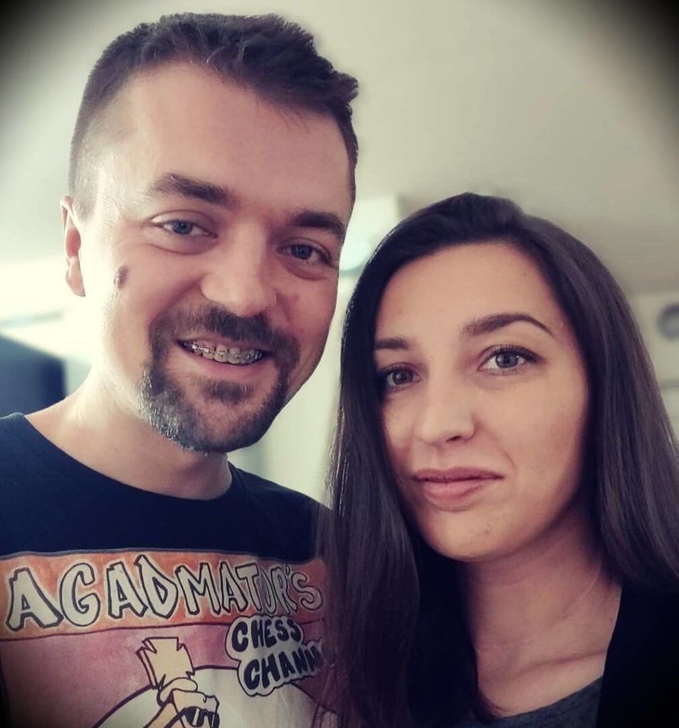 Antonio Radić aka Agadmator with his fiancée Jelena