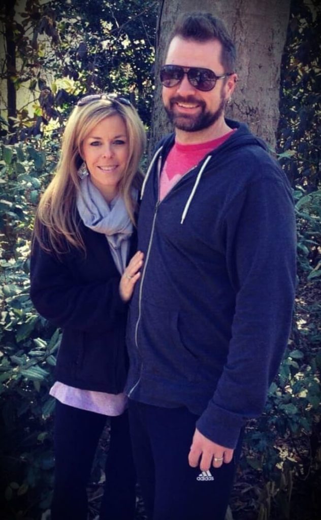 drummer Stephen Taylor with his wife Kelli