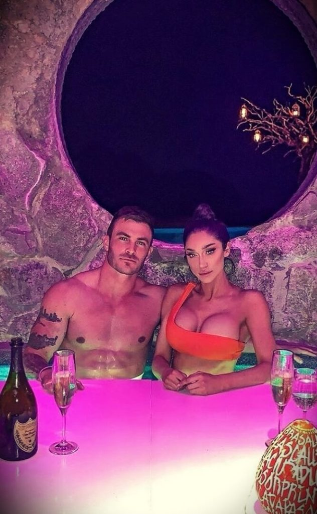 Vince Sant aka V Shred with his girlfriend Ashley Rossi