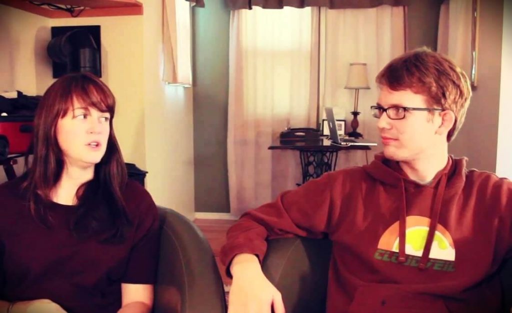 Hank Green with his wife Katherine Green