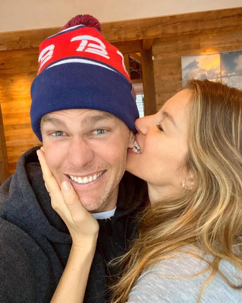 Tom Brady with wife