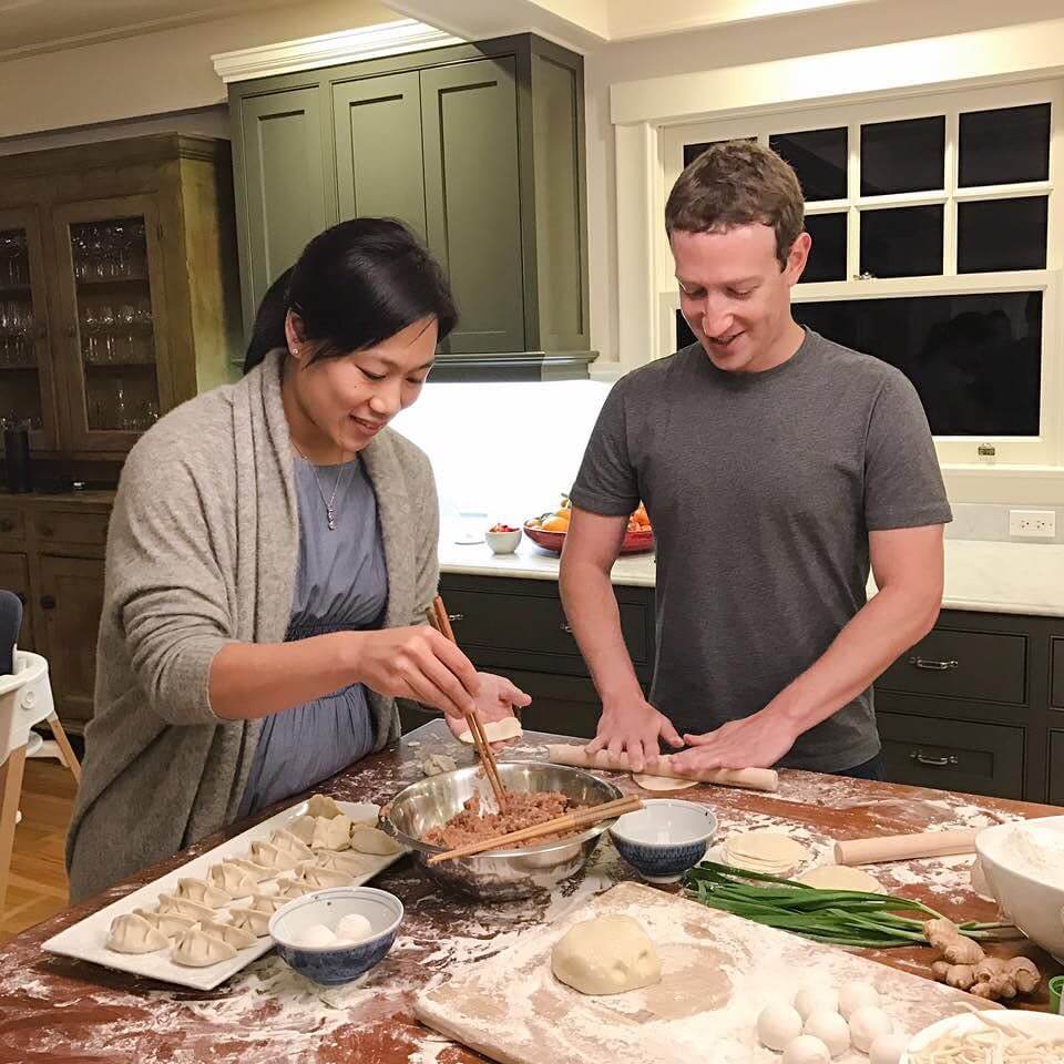 mark zuckerberg with wife