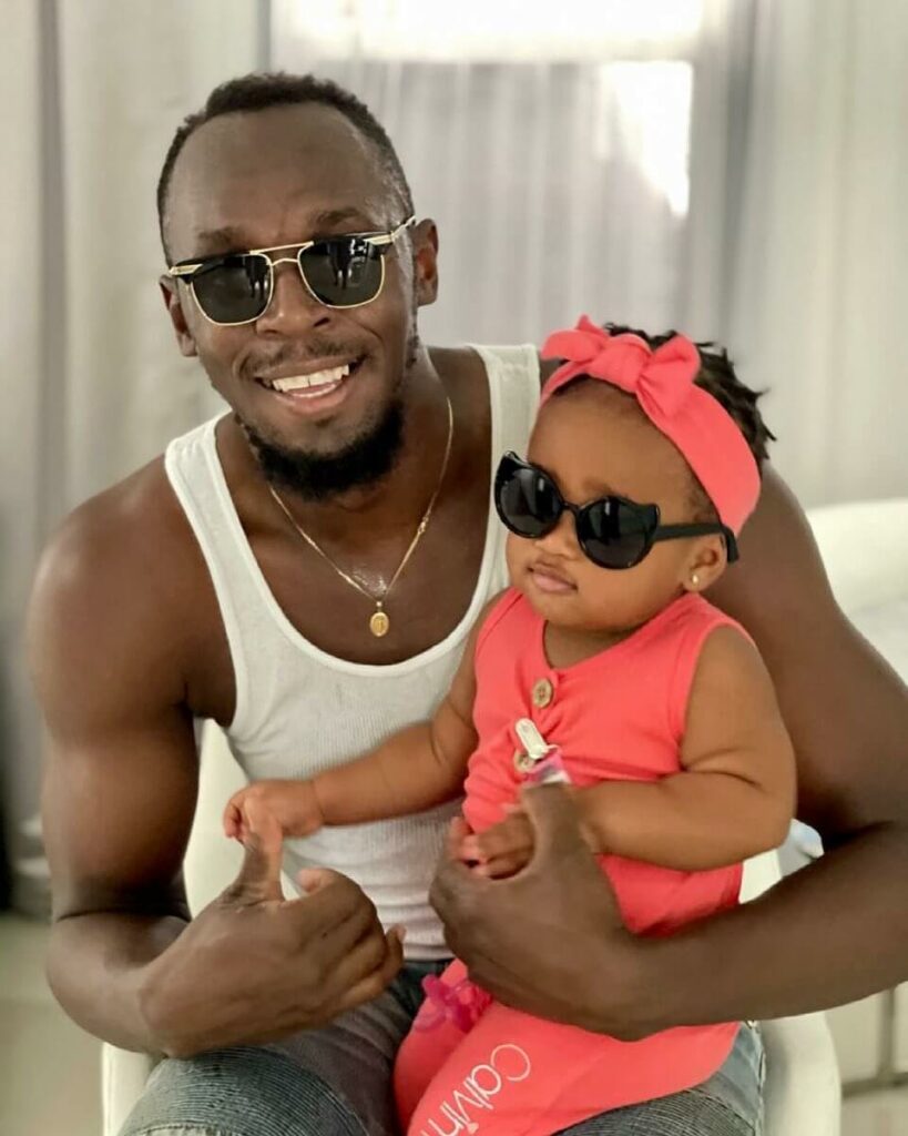 usain bolt and daughter