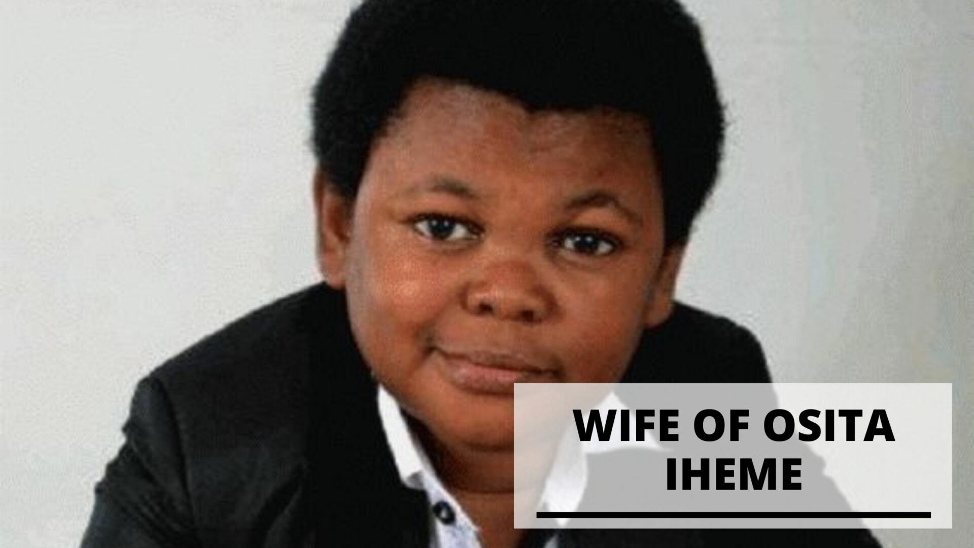 Does Osita Iheme have a Wife?
